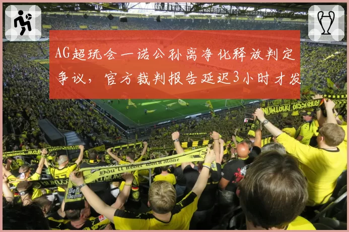 AG超玩会一诺公孙离净化释放判定争议,官方裁判报告延迟3小时才发布